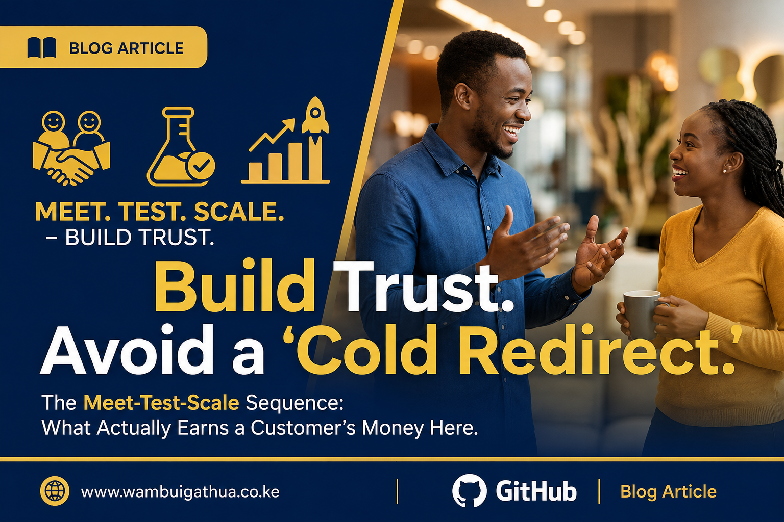 Why Customers Don't Trust a Link: The Meet-Test-Scale Sequence Every Startup and MSME Needs to Understand